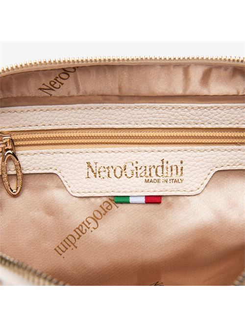 borsa a tracolla da donna in materiale tecnico beige NERO GIARDINI | E543936D412